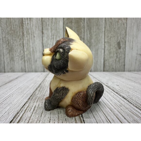 Vtg Harmony Kingdom Pot Belly's "Alfalfa" Cat Kitten Figurine 2003 Hidden Mouse - Picture 2 of 9